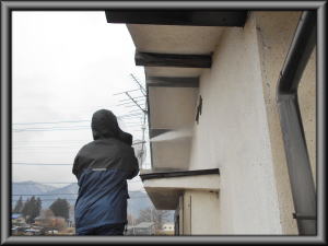 安曇野市の住宅/外壁塗装　高圧洗浄工事画像