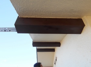 安曇野市の住宅/外壁塗装 木部/軒天塗装工事画像