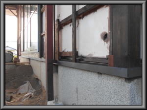 安曇野市の住宅/外壁サイディング張り 空気工取付工事