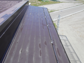安曇野市の住宅/折半屋根塗装　高圧洗浄工事画像
