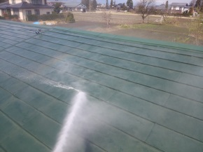 長野県安曇野市の住宅/屋根塗装 高圧洗浄工事 画像.1