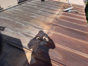 長野県安曇野市穂高の住宅/トタン屋根塗装工事前 画像