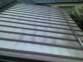 安曇野市の住宅/トタン屋根塗装　前画像